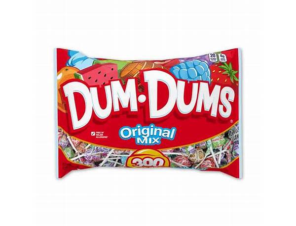 Dum-dums original mix - food facts