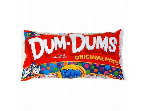Dum-dums original mix - nutrition facts