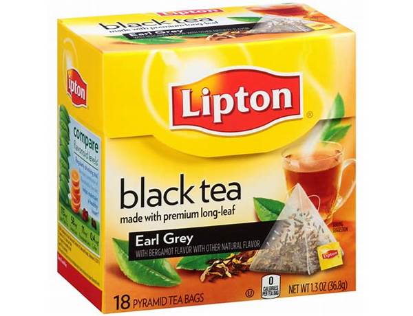 Earl grey black tea food facts