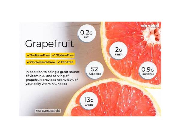 Earl grey grapefruit food facts