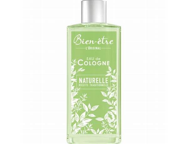 Eau de cologne naturelle bien-être ingredients