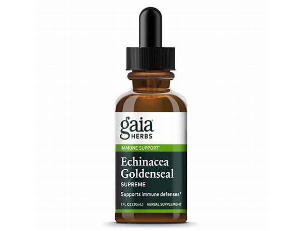 Echinacea goldenseal supreme food facts