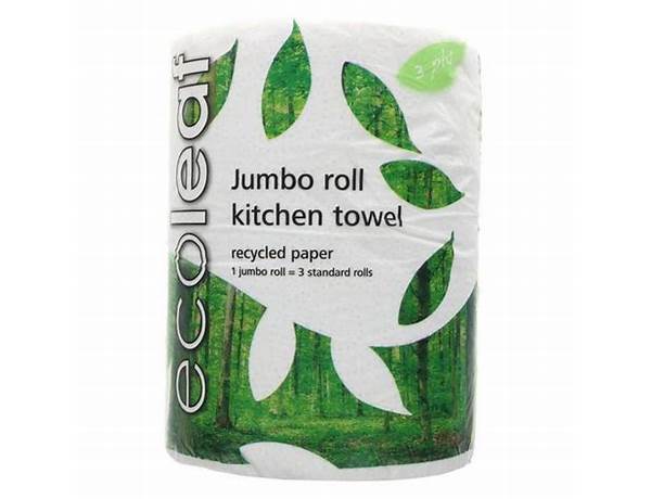 Ecoleaf jumbo roll kitchen tow food facts