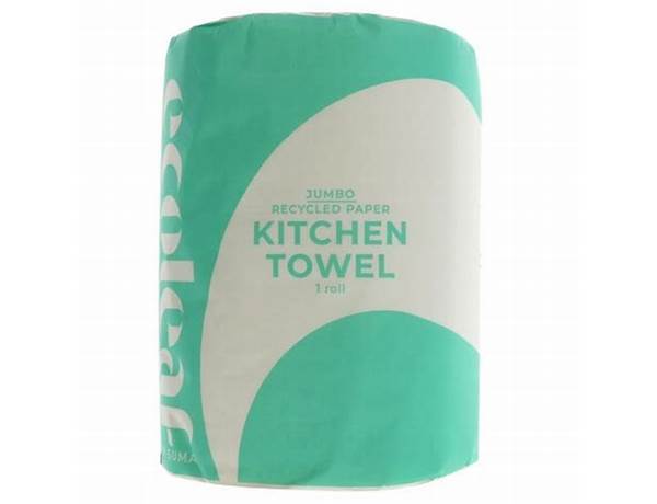 Ecoleaf jumbo roll kitchen tow ingredients