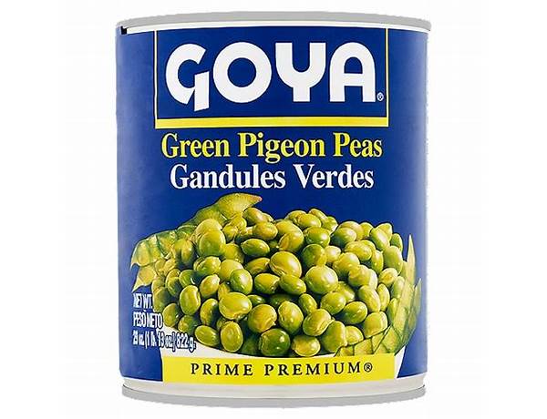 Econo green pigeon peas ingredients