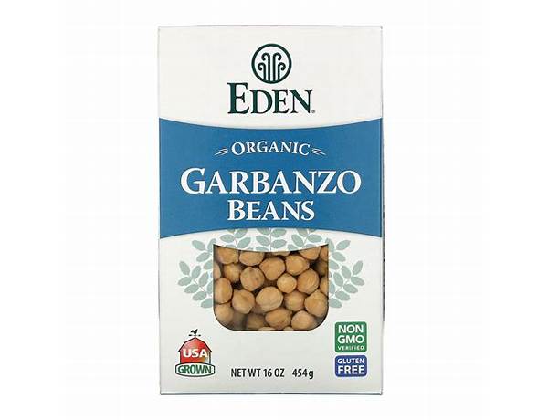 Eden organic garbanzo beans food facts