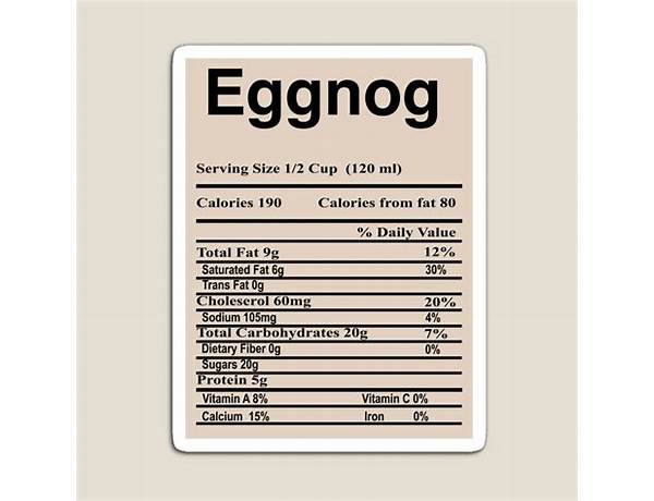 Eggnog food facts