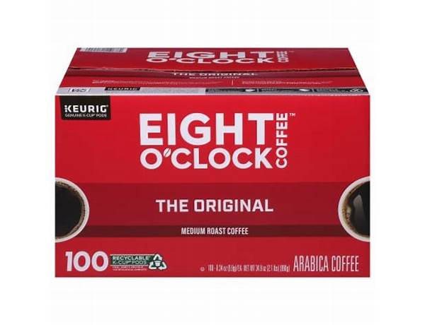 Eight o' clock the original medium roast nutrition facts