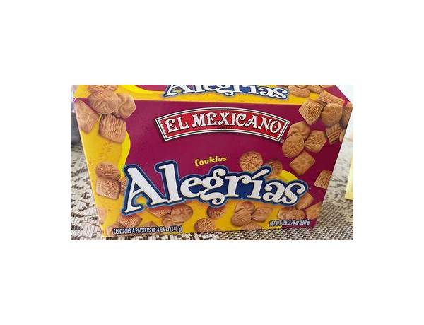 El mexicano cookies alegrias food facts