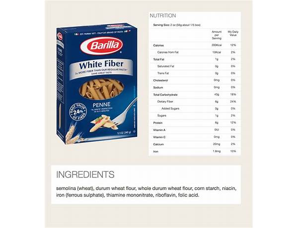 Elbow pasta food facts