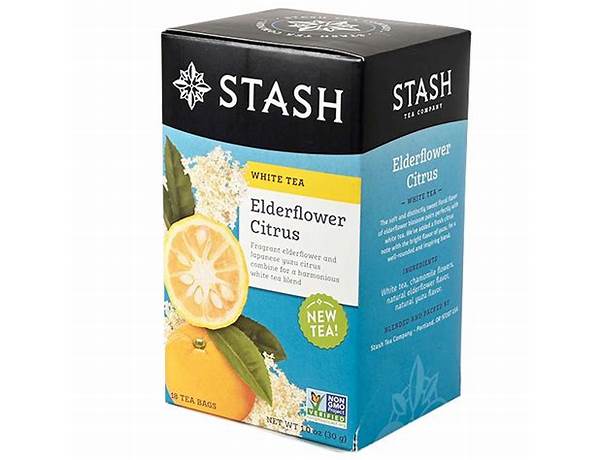 Elderflower citrus white tea nutrition facts