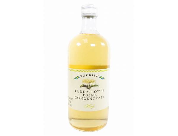 Elderflower drink concentrate food facts