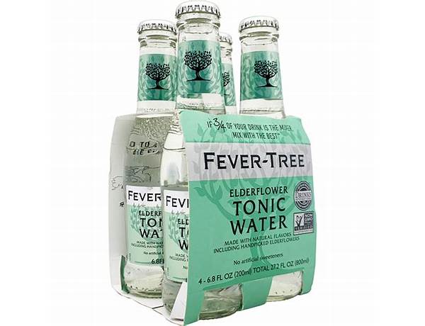 Elderflower tonic water food facts