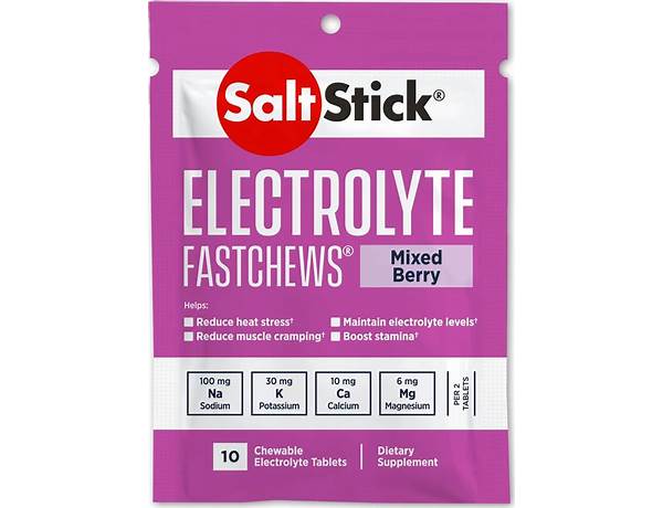 Electrolyte fastchews food facts