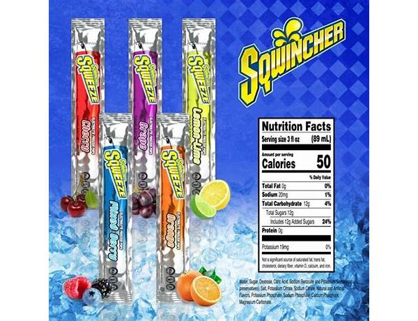 Electrolyte freeze pops food facts