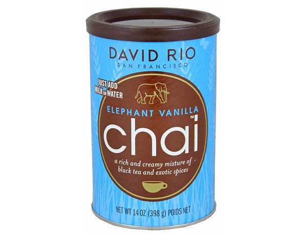 Elephant vanilla chai ingredients