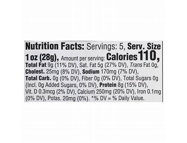 Emmi, gruyere cheese nutrition facts