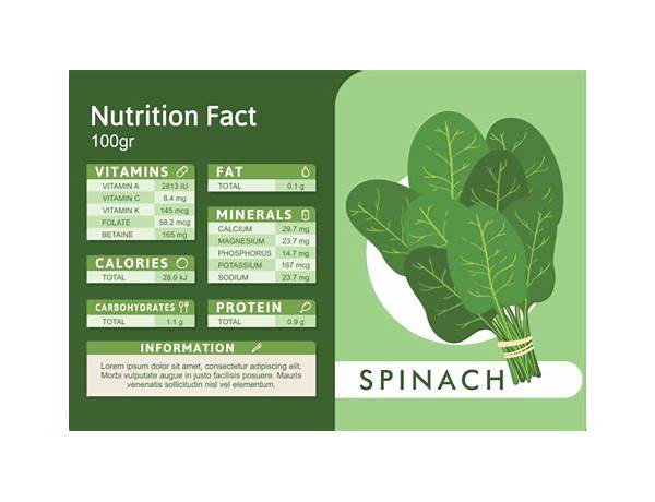 Energize cucumber apple strawberry spinach nutrition facts