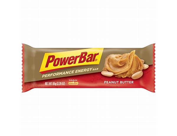 Energy bars peanut butter food facts