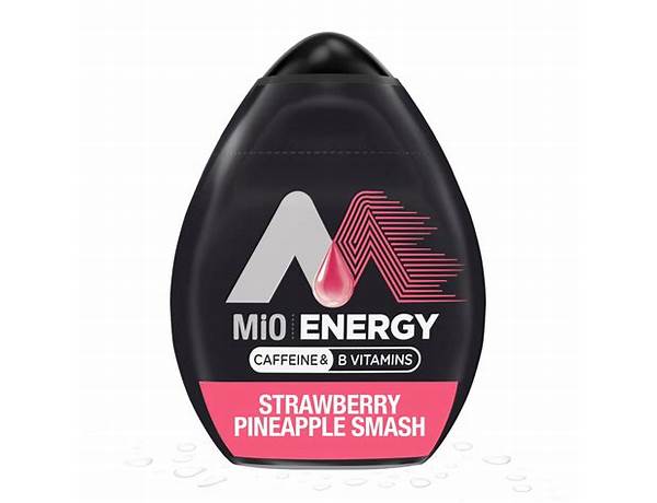 Energy strawberry pineapple liquid water enhancer food facts