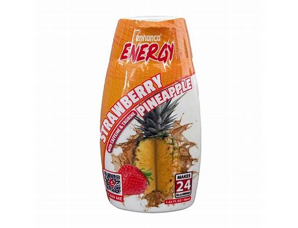Energy strawberry pineapple liquid water enhancer ingredients
