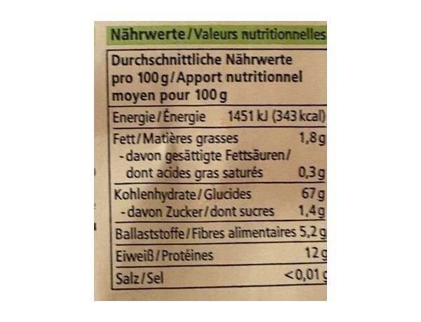 Engelberger dinkelmehl nutrition facts