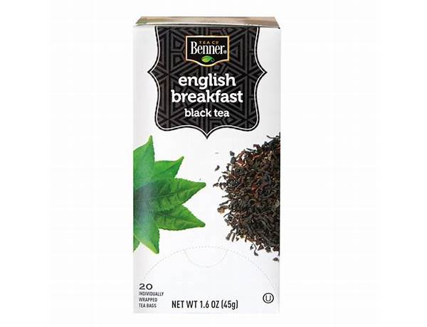 English breakfast black tea food facts