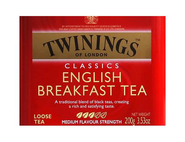 English breakfast tea food facts