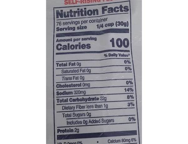 Enriched flour nutrition facts