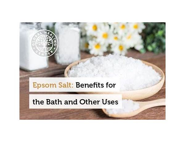 Epsom salt food facts