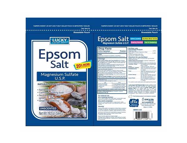 Epsom salt nutrition facts