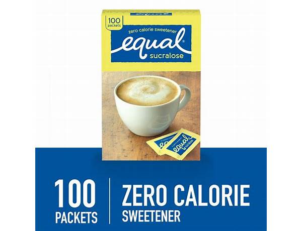 Equal, sucralose 0 calorie sweetener food facts