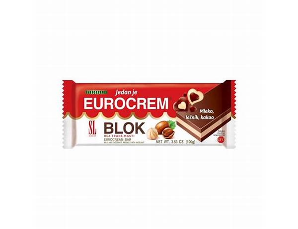 Eurocrem bar food facts