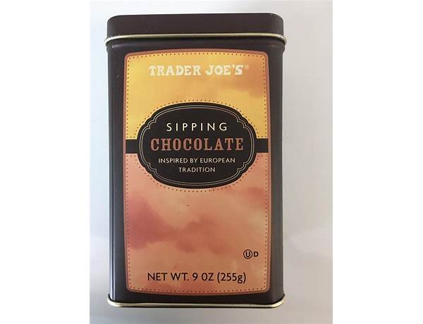 European style sipping chocolate mix food facts
