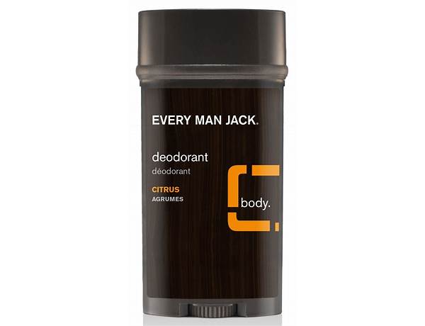 Every man jack deo - food facts