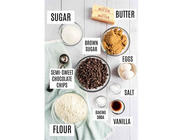 Everyday chocolate chip cookie ingredients