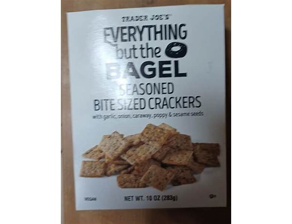 Everything but the bagel seasoned bite sized crackers food facts