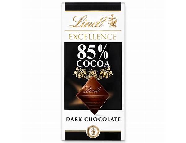 Excellence cocoa dark chocolate bar food facts