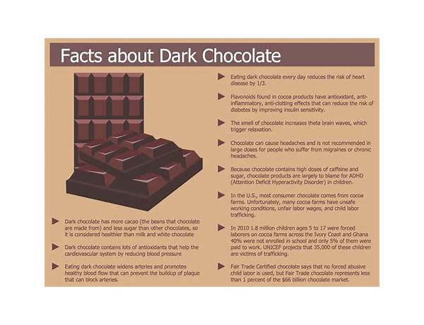 Exclusive selection chocolate, extra dark food facts