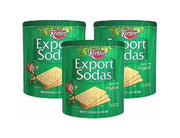 Export sodas crackers original food facts