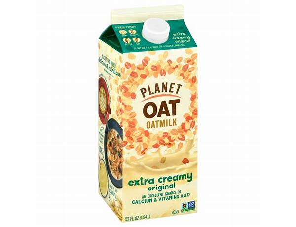 Extra creamy oatmilk original food facts
