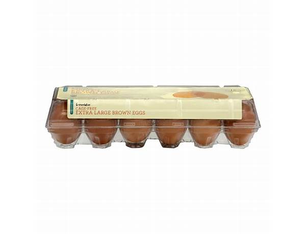 Extra large brown eggs ingredients