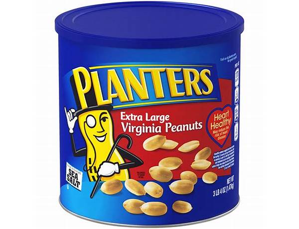 Extra large virginia peanuts with sea salt, sea salt food facts