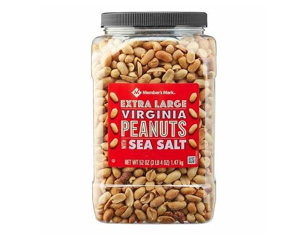 Extra large virginia peanuts with sea salt, sea salt food facts