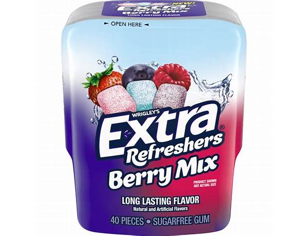 Extra refreshers berry mix food facts