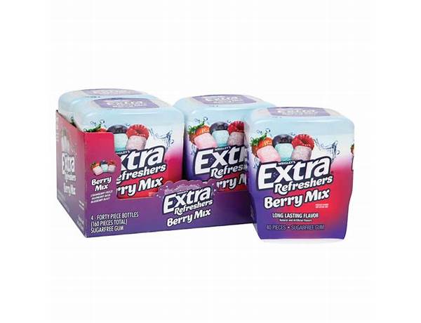 Extra refreshers berry mix nutrition facts