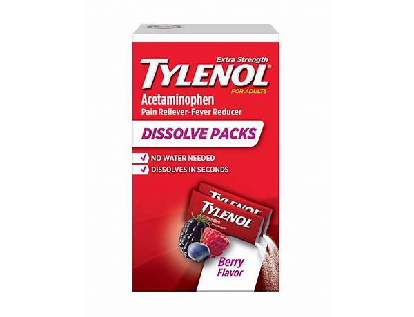 Extra strength acetaminophen food facts