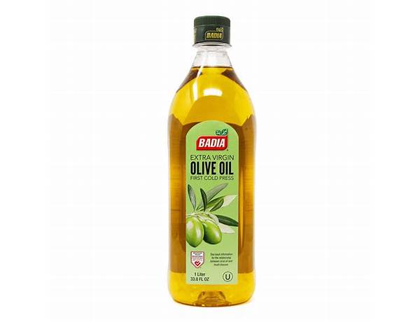 Extra virgin olive oil, cold pressed food facts