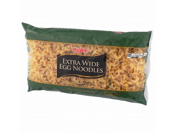 Extra wide egg noodles food facts