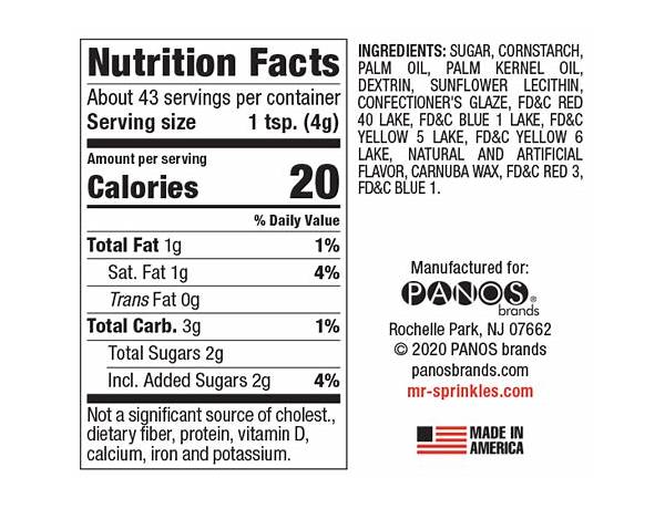 Eyes sprinkles food facts